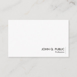 Elegant Minimalist Design Custom Template Modern Business Card