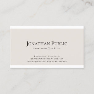 Elegant Minimalist Design Modern Professional Luxe Business Card