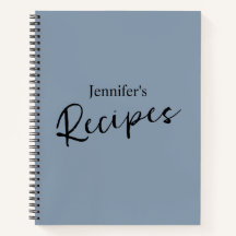 Elegant Minimalist Dusty Blue Recipe