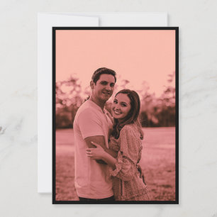 Elegant Minimalist Dusty Rose Photo Save the Date