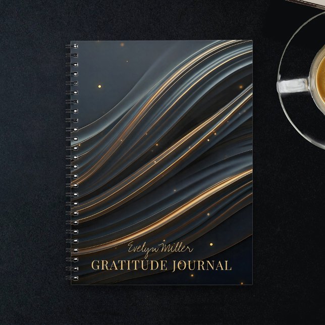 Elegant Minimalist Flowing Lines Notebook (Creator Uploaded)