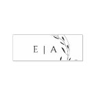 Elegant Minimalist Foliage Wreath Monogram Wood