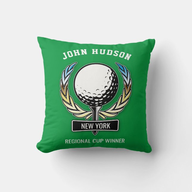 Elegant Minimalist Golf Design Cushion (Front)