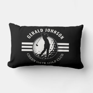 Elegant Minimalist Golfer Design Lumbar Cushion