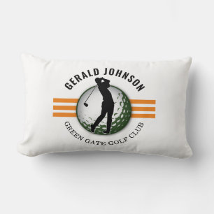 Elegant Minimalist Golfer Design Lumbar Cushion