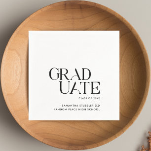 Elegant Minimalist Graduation 2025 Party Paper Napkin