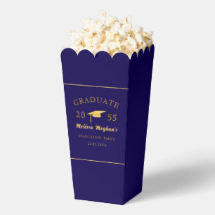 Elegant Minimalist Graduation Cap Grad Party Favour Box