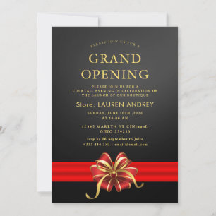 Elegant Minimalist Grand Opening Invitation