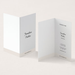 Elegant Minimalist Hand Script Professional Simple Business Card