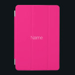 Elegant minimalist hot pink custom name monogram iPad mini cover<br><div class="desc">Elegant minimalist hot pink fuchsia custom name monogram iPad mini Cover</div>