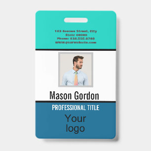 Elegant, minimalist ID badge