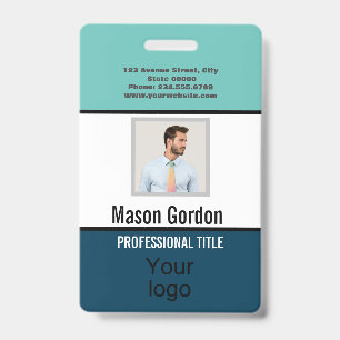 Elegant, minimalist ID badge