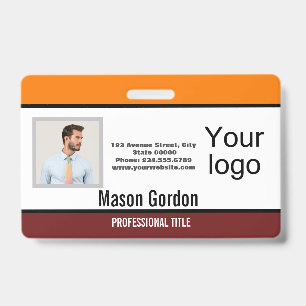 Elegant, minimalist ID badge