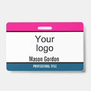 Elegant, minimalist ID badge