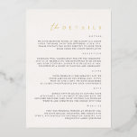 Elegant Minimalist Ivory Foil Wedding<br><div class="desc">This simple and elegant invitation is perfect for a modern wedding. Design features an handwritten font and modern minimalist design. Designed to coordinate with for the «SERENA» Wedding Invitation Collection. To change your names, wedding location and date, and other details, click «Details». View the collection link on this page to...</div>
