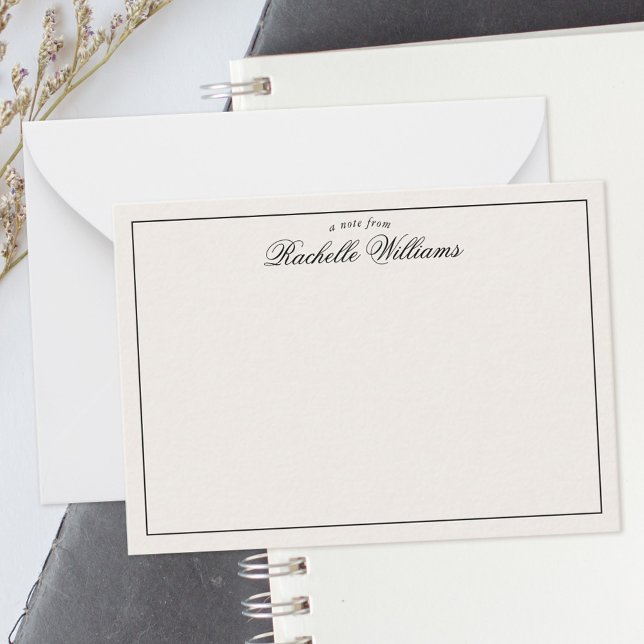 Elegant Minimalist Ivory Monogram Card (Creator Uploaded)