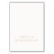 Elegant Minimalist Ivory Taupe Wedding Place Card