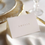Elegant Minimalist Ivory Taupe Wedding Place Card<br><div class="desc">Designed to coordinate with for the «SERENA» Wedding Invitation Collection. View the collection link on this page to see all of the matching items in this beautiful design.
••• Mockups for this design were created using Midjourney AI.</div>