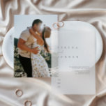 Elegant Minimalist Ivory Wedding Vellum Invitation<br><div class="desc">This Vellum Invitation is the perfect way to add elegance and sophistication to your event. This high-quality transparent overlay can be used as a top layer for various types of invitations or custom stationery. Use it to elevate your invitation, thank you card, menu, and more, creating a refined and timeless...</div>