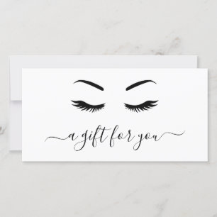 Elegant Minimalist Lashes Gift Certificate