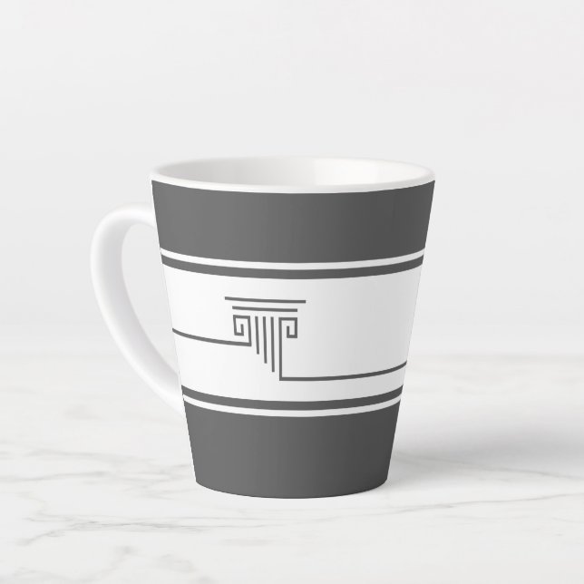 Elegant Minimalist Latte Mug (Left Angle)