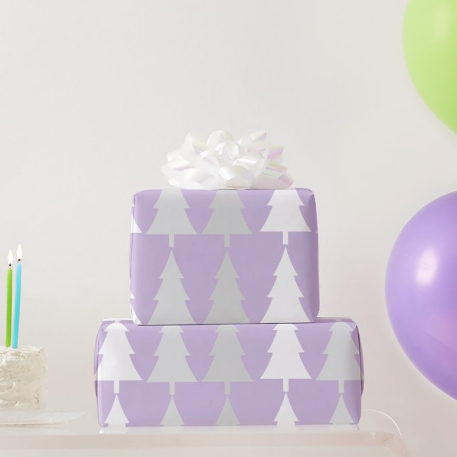 Elegant Minimalist Light Violet Christmas Wrapping Paper (Party Gifts)