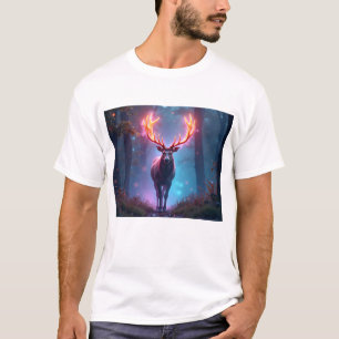 Elegant Minimalist Line Art Deer T-Shirt