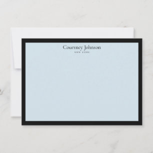 Elegant Minimalist Luxury Boutique Black/Blue Card