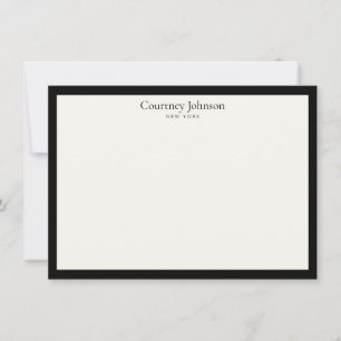 Elegant Minimalist Luxury Boutique Black/Ivory Card