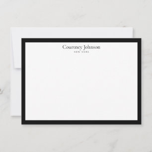Elegant Minimalist Luxury Boutique Black/White Card
