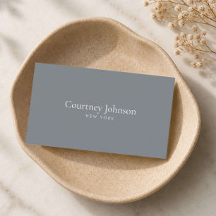 Elegant Minimalist Luxury Boutique Grey Business Card