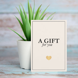 Elegant Minimalist Luxury White Gold Heart