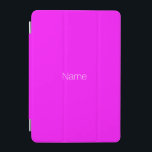 Elegant minimalist magenta custom name monogram iPad mini cover<br><div class="desc">Elegant minimalist neon magenta custom name monogram iPad mini Cover</div>