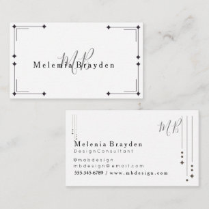 Elegant Minimalist Marble Business Card perfect