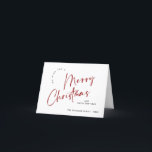 Elegant Minimalist Merry Christmas Greeting Holiday Card<br><div class="desc">Feel free to contact me if you need any help or new item. I respond soon.</div>