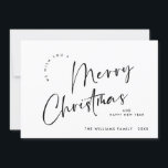 Elegant Minimalist Merry Christmas Greeting Holiday Card<br><div class="desc">Feel free to contact me if you need any help or new item. I respond soon.</div>