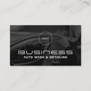 Elegant minimalist modern automotive  business car card