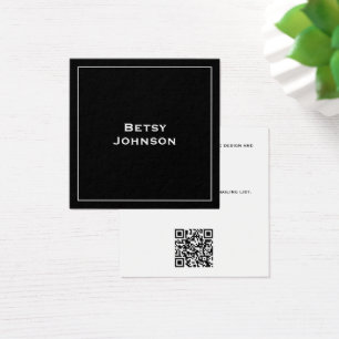 Elegant Minimalist Modern Black Business Card