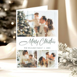 Elegant Minimalist Modern Christmas 5 Photo Holiday Card<br><div class="desc">Elegant Minimalist Corporate Christmas Greeting Holiday Card.</div>