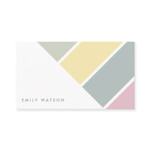 Elegant minimalist modern feminine white card