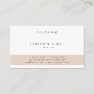 Elegant Minimalist Modern Monogram Professional Business Card