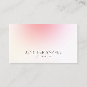 Elegant Minimalist Modern Pink Abstract Plain Luxe Business Card