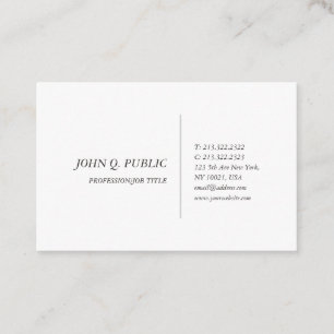 Elegant Minimalist Modern Professional Template Business Card