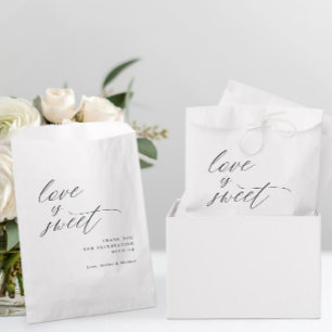 Elegant Minimalist Modern Romantic Wedding Favour Bag