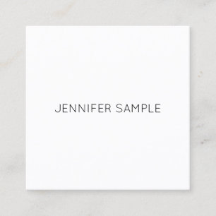 Elegant Minimalist Modern Simple Template Luxury Square Business Card