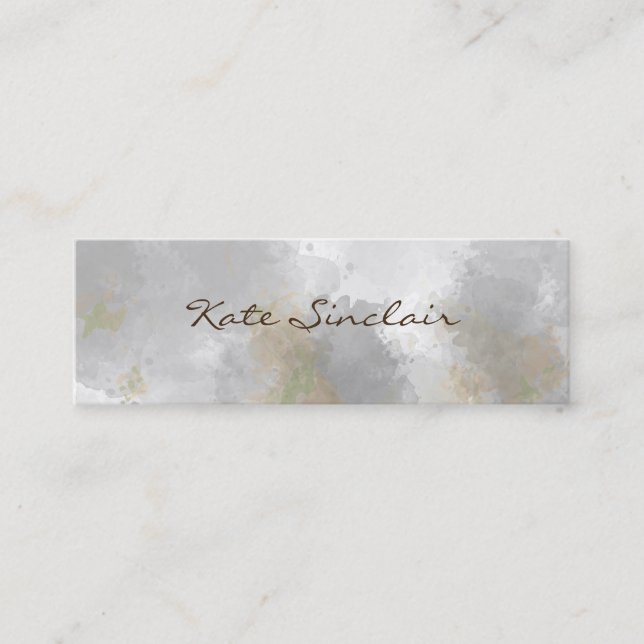 Elegant Minimalist Modern Stylish Mini Mini Busine Mini Business Card (Front)
