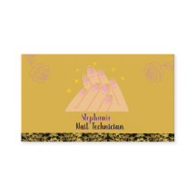 Elegant minimalist nail tech logo beauty