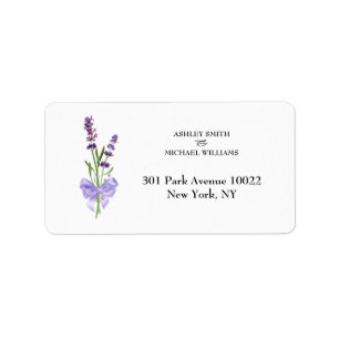 Elegant Minimalist New Fashion Lavender Wedding Label