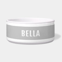 Elegant Minimalist Personalised Grey Pet