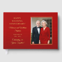 Elegant Minimalist Photo 40th Wedding Anniversary